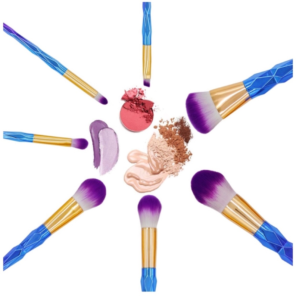 Ombre Unicorn Makeup Brush Set 7pcs - Picture 5 of 7